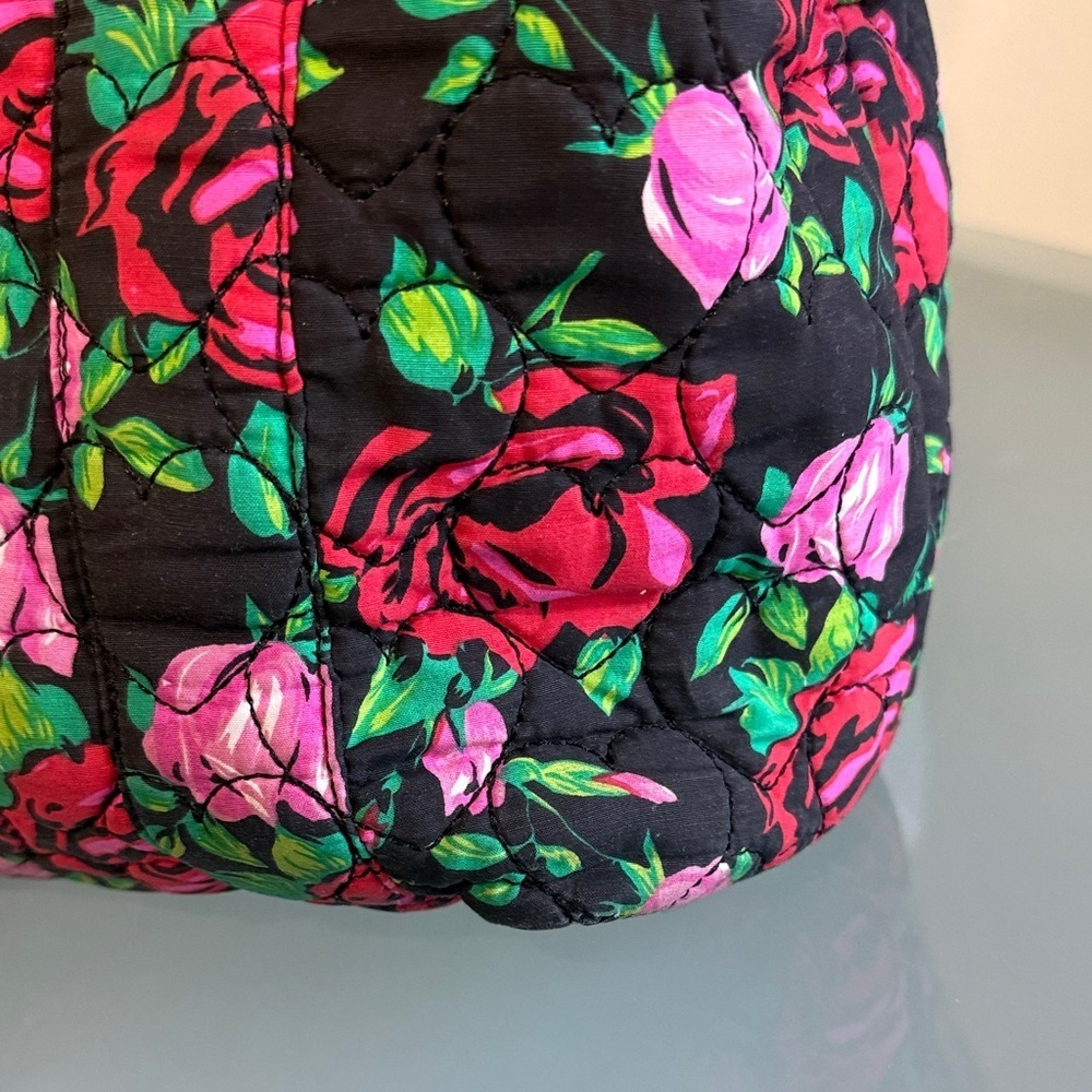 Betsey Johnson Luv Betsey Rose Print Tote Bag | Large Carryall Statement Bag - Picture 6 of 15